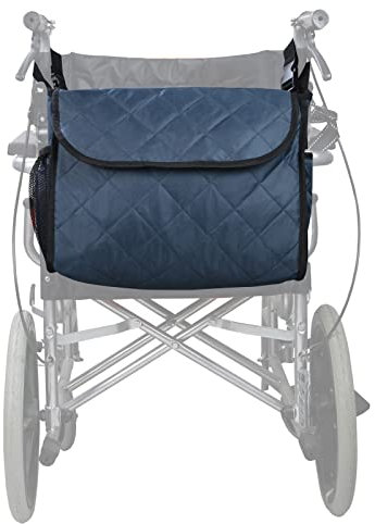 Wheelchair Backpack Bag, Wheelchair Bag,6Colors - Large Tote Accessory to Hang on Back- Lightweight, Wheelchair Storage Organizers for Walkers, Rollators, Scooters (marineblau)