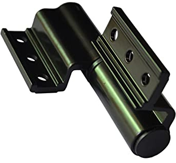 Bisagra de puerta de aleación de aluminio, puente roto de bricolaje, vida útil duradera y prolongada, adecuada para puertas y ventanas (Color : Black Right)