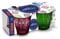 Duralex® Le Picardie® Collection | Trinkglas, Saft und Limonade und Cocktailglas, 25 cl, 4 Farben, Grün, Blau, Violett, Grau, 4 Stück | Robustes Glas, spülmaschinenfest