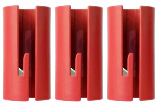 3Pcs Wrapping Paper Cutter Roll Wrap Paper Trimmer DIY Handmade Cutter Papers Cutting Tools (Red)