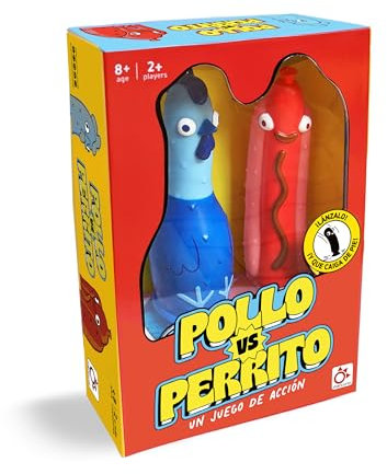 Mercurio - Pollo VS Perrito - Party Game de Acción Familiar - Completa Retos y Desafíos - Diversión para Niños, Adolescentes y Adultos - Ideal para Fiestas y Reuniones - Edad Mínima 10 Años