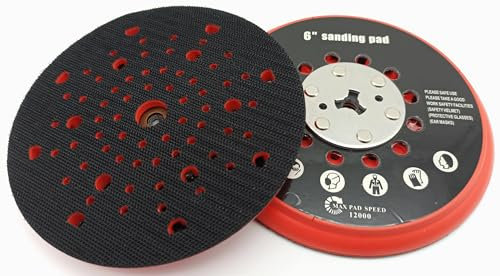 Ø150mm universeller Klettstützteller (hart) M8, ua. kompatibel zu/Ersatz für: Bosch GET 75-150, GET 34-150,GEX 40-150 Schleifteller/Klettschleifteller wie 2608614075