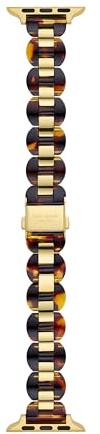 Kate Spade New York Leder-Armband für Damen, 38 mm/40 mm/41 mm für Apple Watch, mit einseitiger Schnalle