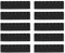 QUARKZMAN 10pz Porta Punte Avvitatore Organizer 65x9.5x16mm Custodia in Plastica per Trapano Esagonale a 8 Fori per Qualsiasi Punta per Cacciavite in Metallo da 1/4 in Metallo