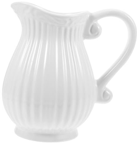 Cabilock Vase en Céramique pour Décoration Dintérieur Pichet De Ferme Support pour Fleurs Séchées pour La Décoration De La Pièce