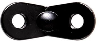 Rockreyoa 20 Stück Zeltspanner aus Aluminiumlegierung Zeltleinenspanner 2 Loch Leichtgewicht Seilspanner Zeltzubehör Cord Adjuster für Zelt, Outdoor Aktivitäten, Wandern, Camping, Picknick Schwarz