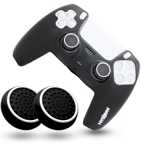 MatoSan® Silikonhülle für Controller – Rutschfester Grip Skin – Kompatibel mit PS5 Controller – Anti-Rutsch Cover inkl. Thumbstick Kappen – Schutzhülle Zubehör für Gaming Controller