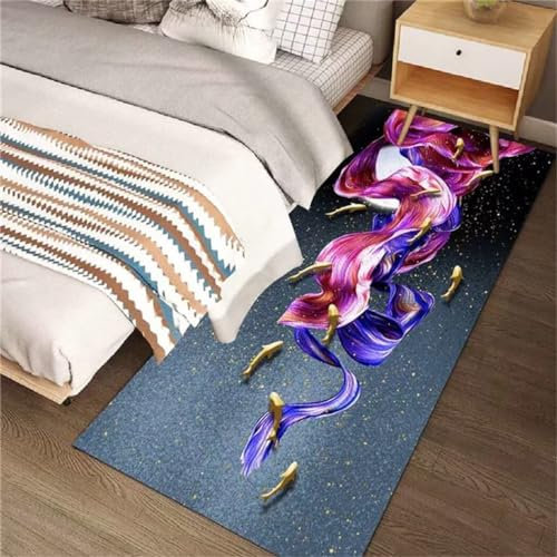 RUGMRZ Salon Auslegware Korridor am Bett Teppich für den Balkon lila Design Baby Carpet Salon Auslegware terrasse teppich160x230CM