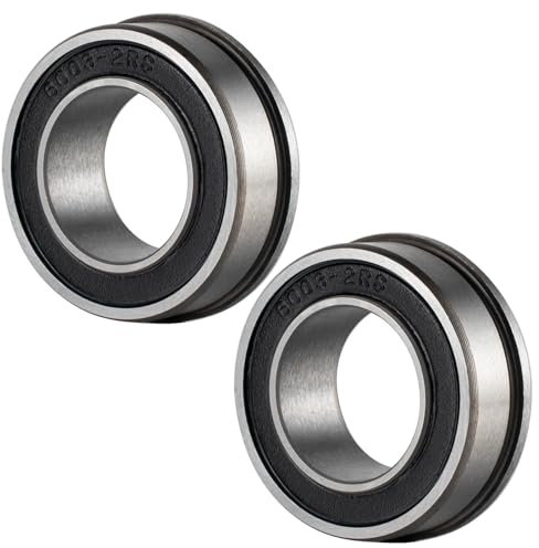 F6003 Kugellager Sackkarre/Schubkarren achse 20mm, F6003-20-2RS Lager 20x35x11mm, 2 Stück