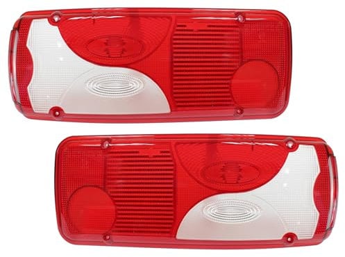 2x Lichtscheibe Weißes Glas Ersatzglas Heckleuchte Links Rechts Für LKW Scania Crafter Rückleuchtenglas Rückleucht Ersatzgläser en Rücklicht Gläser