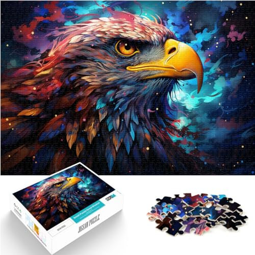 puzzles for Fantasy colorful eagle Jigsaw Puzzles for Adults 1000 Pieces Wooden Jigsaw Puzzle Puzzle Educational Games Home Decoration Puzzle(50x75cm)