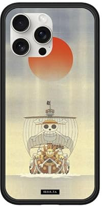 RhinoShield Modulare Case kompatibel mit MagSafe für [iPhone 15 Pro Max] | Mod NX Überragender Magnet, strapazierfähige Schutzhülle - Schwarz [One Piece/Japanese Style Thousand Sunny]