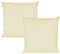 JACK 2er Set Outdoor Kissenhülle Kissenbezug 50x50cm Wasserfest Sitzkissen Lounge Kissen Garten Stuhl Lotus Effekt, Farbe:Beige