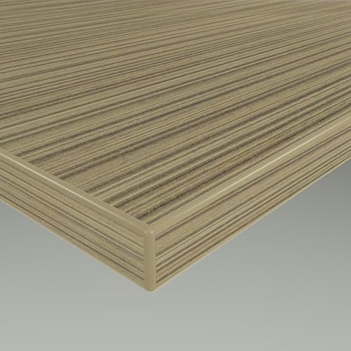 MySpiegel.de Tischplatte Holz Zuschnitt nach Maß Beschichtete Holzdekorplatte Lamella Terra in 19mm Stärke (50 x 50 cm, Lamella Terra)