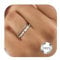 Milacolato 925 Sterling Silber Ringe Frauen Zierlicher Gedrehter Kubischer Zirkonia Verstellbare Daumenring Eheringe Verlobungsring Engagement Band Ringe Silber Ring für Damen Mädchen