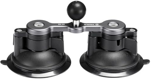 FANAUE Twist Lock Saugnapf Basis mit 1-Zoll-Kugel-Adapter kompatibel mit RAM Mount B Größe Doppelsockelarm & Fahrrad Motorrad Telefonhalterung, Auto-Handyhalterung Basis Anwendbar auf Autozubehör usw
