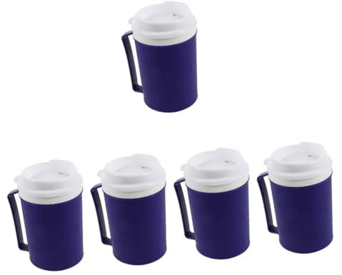 Healeved 5 Pièces tasse de vieil homme tasse pour handicapés tasse à deux anses tasse de boisson froide pipette Autres appareils fonctionnels pour le quotidien gobelet PP et