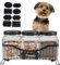 APITOS Large Dog Treats Container, Dog Treats Container with 3 Plastic Jars, Farmhouse wire Pet Treats Storage Organizer, Dog Snacks Treat Organizer for Kitchen Counter