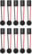 GYZOUKA 10pcs Desktop PC Computer Mainboard Beep Buzzer Speaker Connector Motherboard Speakers with 4 Pin Connector,Internal Cable Tidy