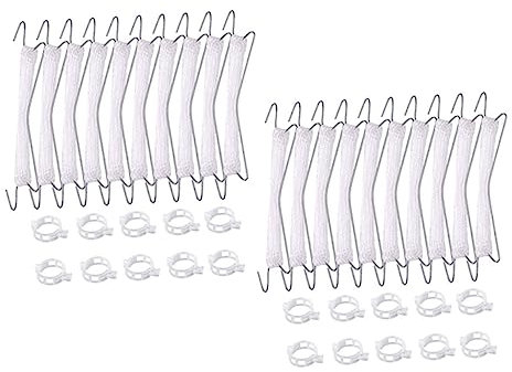 TOYANDONA 2sätze Tomaten Rankhilfe Mit Aufhänghaken Und Schnur Pflanzenstütze Für Tomaten Gurken Und Kletterpflanzen Haken Clips