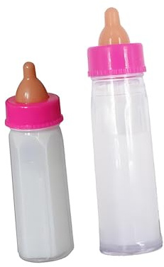 predolo 2 Stück Magie Milk Disappear Bottles Zaubertrick Flasche Bühnenrequisiten Lernspielzeug aus Langlebigem Pp für Teenager Auftritte