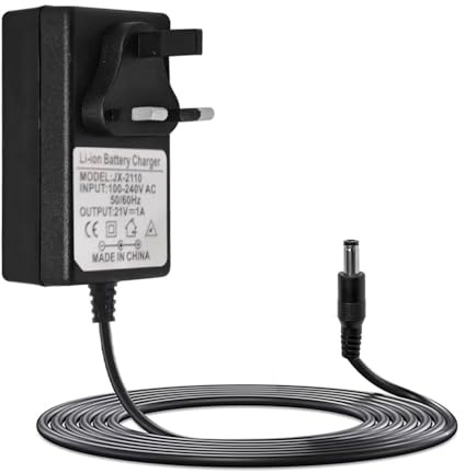 Vmoomax 21V 1A Power Supply Adapter, 100–240V AC to DC 21V 21W Wall Charger with 5.5mm X 2.5mm Plug, Universal Mains Adapter for LED Strip Lights, Wireless Routers, Speakers, CCTV Monitors