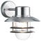 max K O M F O R T Edelstahl Außenleuchte 155DN – Moderne Außenwandleuchte mit Glas – IP44 – E27 Fassung – Wetterfest für Balkon, Terrasse & Hauswand