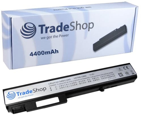 Trade-Shop Premium Laptop Notebook Akku 4400mAh für Hewlett Packard HP Compaq Elitebook 8530 8530w 8530w 8540w Mobile Workstation 8540p 8730p 8730w 8740w Probook 6440 6550b