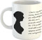 Jane Austen Tasse mit Zitat I had a Very Pleasant Evening, However, Keramik, 300 ml, spülmaschinen- und mikrowellengeeignet