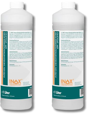 INOX Intensiv Dieselpartikelfilter Reiniger 2x1L – DPF Reiniger Dieselpartikelfilter als Spülung für ausgebaute Filter in Pkw, Lkw & Nutzfahrzeugen