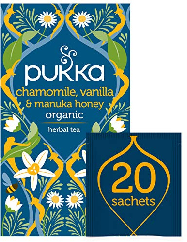 Pukka Chamomile Vanilla and Manuka Herbal Tea, 20 Sachets