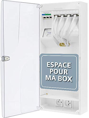 Coffret de communication Grade 3 TV 8RJ45