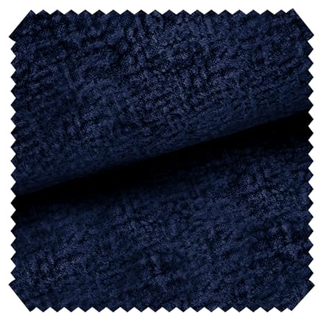 novely® VENEZIA Abverkauf | 3D-Relief Velours Möbelstoff Seidenglanz 1 lfm | Farbe: 09 Blau