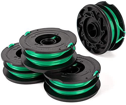 Thten spule für Black Decker GH1100 GH1000 GH2000 Unkrautfresser DF-080, spule für Fadenspulen, Dual Line Edger Teile 9 m 0,2 cm Autozuführungsspule (4 Spulen)