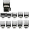 WBTY Clipper Aufsätze, 10 Stück Universal Haarschneidemaschine Grenzkamm Guide Aufsatz Größe Barber Ersatz Haarschneidemaschinen/Trimmer