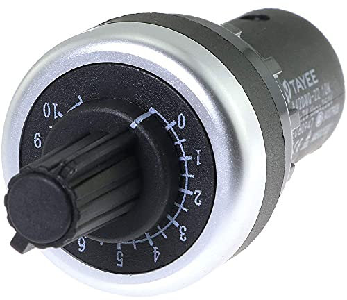 ANCLLO LA42DWQ-22 5K Ohm Frequenzwandler IP65 VSD VFD Metall Potentiometer 22mm Rotary Drehbar Manuell 1-Weg Schraubklemme Panel Montage 1 stück