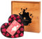 CHOCOLISSIMO - Liebes Geschenk aus Schokolade - Schoko Herz Zartbitter mit Himbeeren, in Holzbox - Jahrestag, Geburtstag, Geschenke für Frauen, Mama, Freundin, Muttertag, Frauentag, Valentinstag