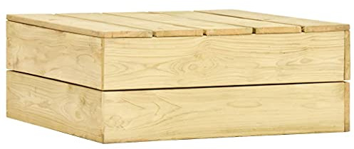 KTHLBRH (Blitzlie ferung) Palettenauflage Polster für Europaletten | Hochwertige Palettenpolster | Palettensofa Indoor & Outdoor Gartentisch 75x75x31 cm Imprägniertes Kiefernholz