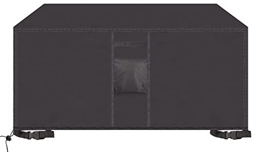 Redfire Abdeckung Gartentisch 225x116x82cm,Anti-UV Gartentischabdeckung Möbelsets mit Belüftungsöffnungen Abdeckplane 420D Oxford für Gartentische und Möbelsets,Schwarz