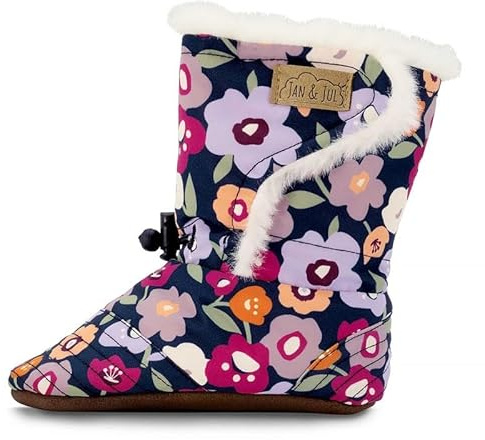 Jan & Jul Lauflernschuhe für Baby- und Kleinkind-Jungen, gefütterte Winterstiefel