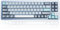 YUNZII AL71 68% tastiera meccanica, all-alluminio CNC, anello hot-swap, 2,4 GHz, tastiera wireless BT5.0/USB-C da gioco, NKRO RGB, per Win/Mac (blu, crystal white switch)