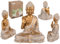 Out of the blue Deko-Figur, Buddha, ca. 16,5 x 10 x 21 cm, aus Polyresin, in Geschenkverpackung, Golden