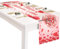 Vspek Valentine Herz Tischläufer, Rotes Liebesherz Valentinstag Deko Tischläufer Plaid Tischwäsche für Hochzeit Verlobung Tischdeko Muttertag Hochzeit Verlobung Party Dekoration 72x13 Zoll