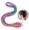 30Pcs Haarzöpfe Bunte Haarwickelschnur, Buntes Haarverlängerung Glitzernde Haarsträhnen zum Einflechten Kinder, Regenbogen Flechtdrahtband Haarschmuck Mädchen für Party Geburtstag Sport (85cm)