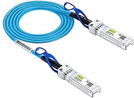 10Gtek [Blue] 25G SFP28 SFP+ DAC Cable - 25GBASE-CR SFP28 Passive Direct Attach Copper Twinax Cable for Cisco SFP-H25GB-CU0.5M, Ubiquiti, MikroTik, Arista, Supermicro and more, 0.5-Meter(1.6ft)