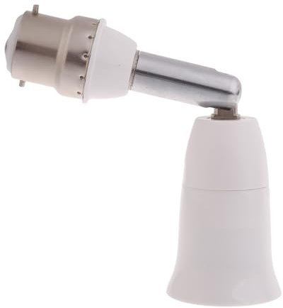 BELOWSYALER Adaptateur E27 vers B22 pour douille de lustre - Convertisseur de douille E27 vers B22 - Douille E27 vers B22 - Adaptateur de douille d'ampoule - Convertisseur de douille d'ampoule