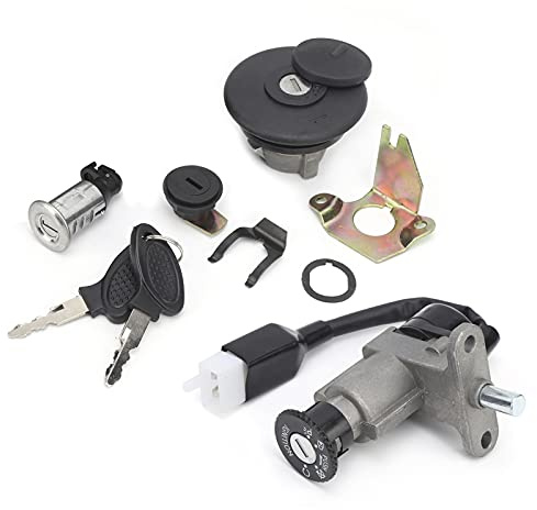 Elektroroller-Zündung, Zündschloss-Baugruppe, Metall + Abs, Zündschloss, Moped-Zündschloss-Baugruppe, 4-Draht, für Benzin-Roller 50 150 139 Qmb, Gy6nese Moped