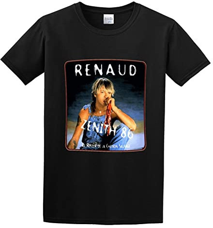 Renaud Zenith 86 Le Retour De La Chetron Sauvage Mens Round Neck Cotton T Shirts Size L