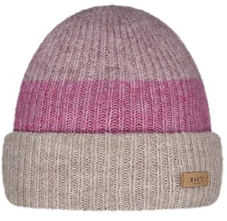 Barts Damen Beanie Suzam Wintermütze mit Streifen 6101 Rose 43