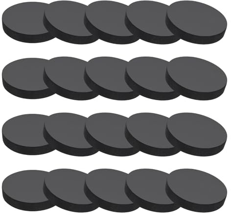 PATIKIL Rondelle Gomma Piena, 20 Pz 40mm ID x 6mm Spessore Guarnizione Rotonda Gomma Boccole Rondella Distanziatrice per Guarnizione Fai da Te, Nero